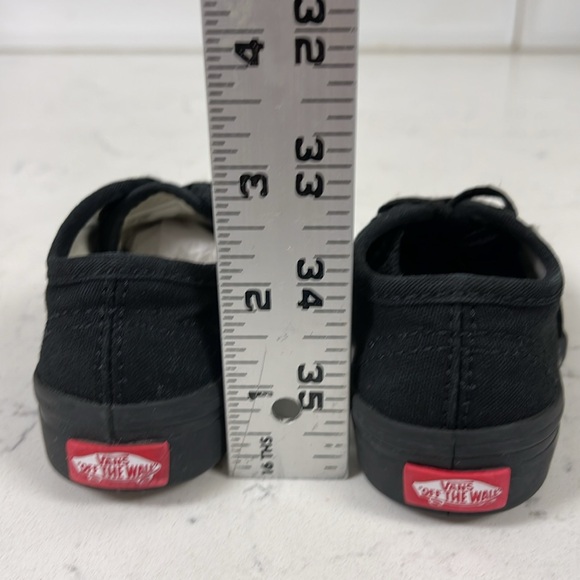 Vans Authentic Triple Black Size 4 Toddler Lace Up Sneakers - Trainers - Picture 4 of 16